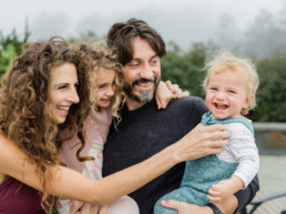 Family Laughing at Presidio Park in San Francisco